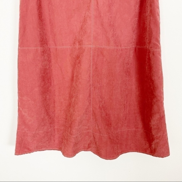 ALTAR’D STATE Salmon Pink Faux Suede Western Dress Medium Southwestern Boho - Picture 4 of 7